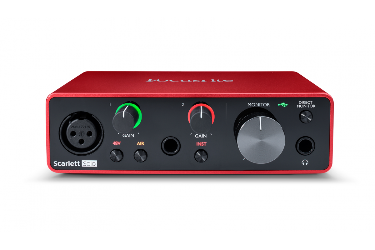 Обзор звуковой карты focusrite scarlett solo 3rd gen